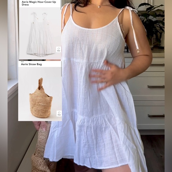 Aerie Magic Hour Cover Up Dress- M - Picture 2 of 8